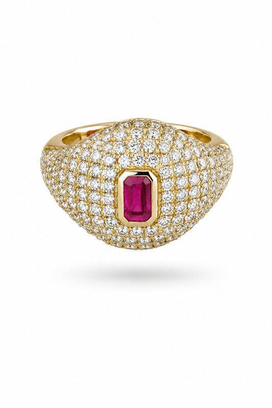 Chunky Rubi Anillo