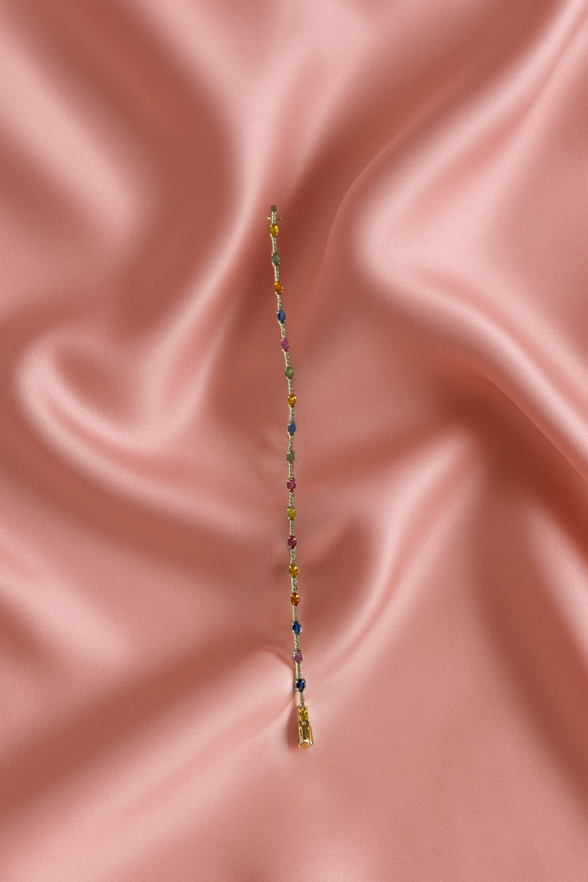 Colorfull Diamond tennis bracelet